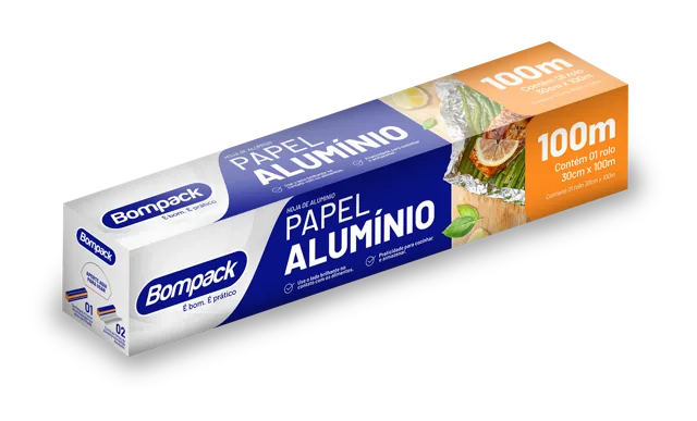 PAPEL ALUMINIO BOMPACK 30X100MT