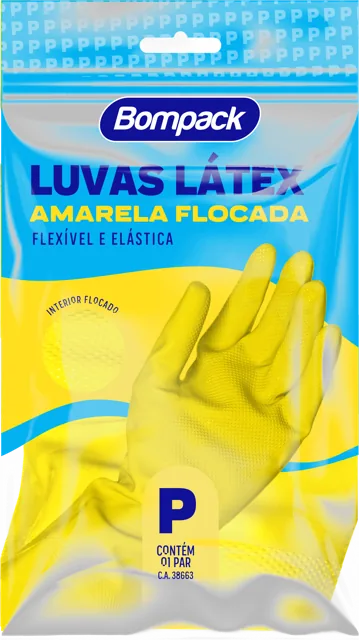 GUANTE BOMPACK AMARELA TALLE P X 12 UN