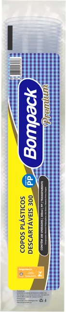 VASO PREMIUM 300ML C/100 (BPT-300 TR PP)