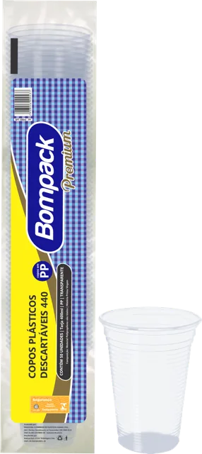 VASO PREMIUM 400ML C/50 (BPT-440 TR PP)