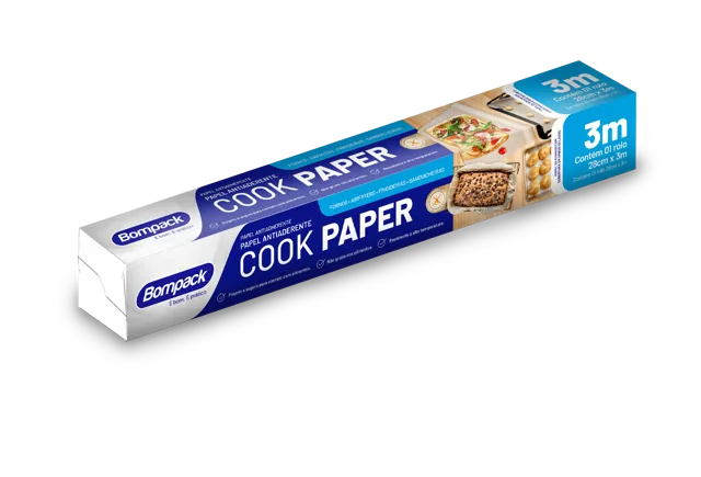 PAPEL ANTIADERENTE COOK PAPER BOMPACK 0,28X3M