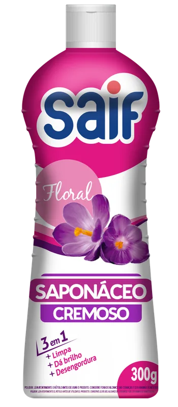 LIMPIADOR CREMOSO SAIF FLORAL 300G