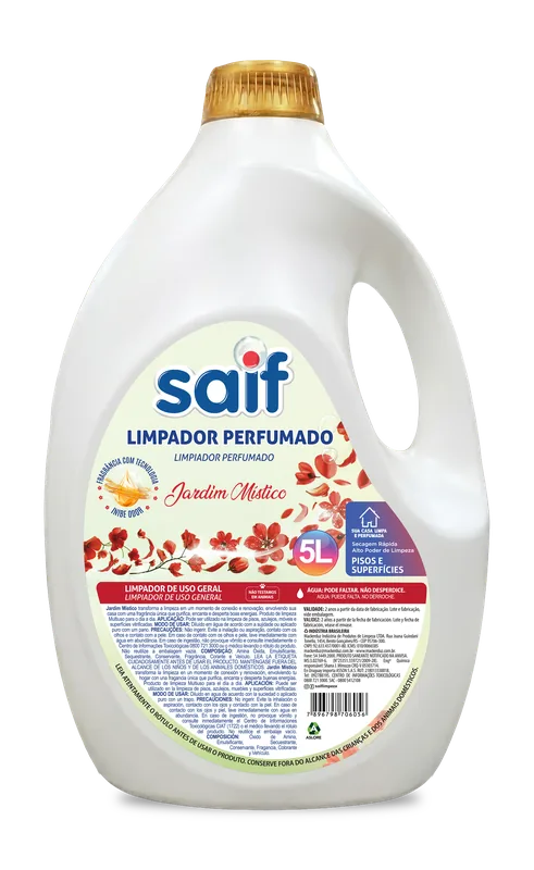LIMPIADOR PERFUMADO JARDÍN MÍSTICO SAIF 5L