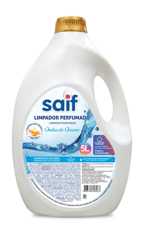 LIMPIADOR PERFUMADO OCÉANO SAIF 5L