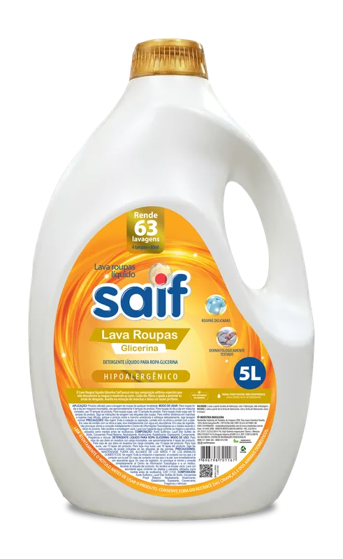 JABÓN LAVARROPAS SAIF 5LT GLICERINA